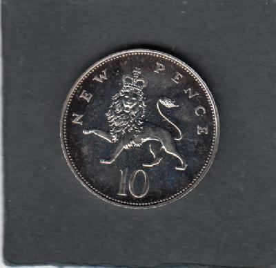 Beschrijving: 10 Pence ELIZABETH II
